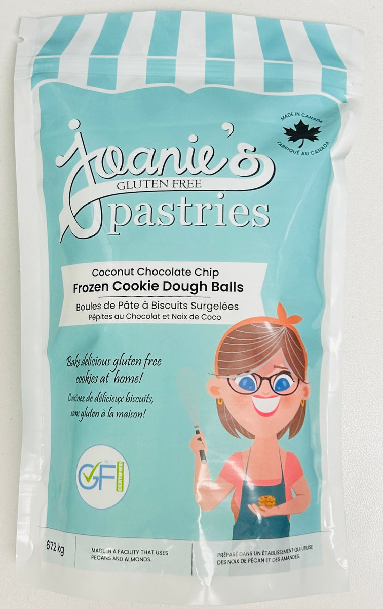 Coconut Chocolate Chip Cookies 10/pk Joanie's Pastries Gluten Free Incorporated