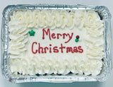 Dairy Free Merry Christmas Carrot Cake 5" x 7" Slab