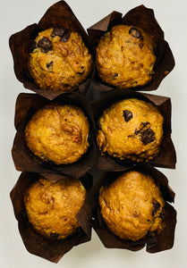 Banana Chocolate Chunk Muffins - 6/pkg