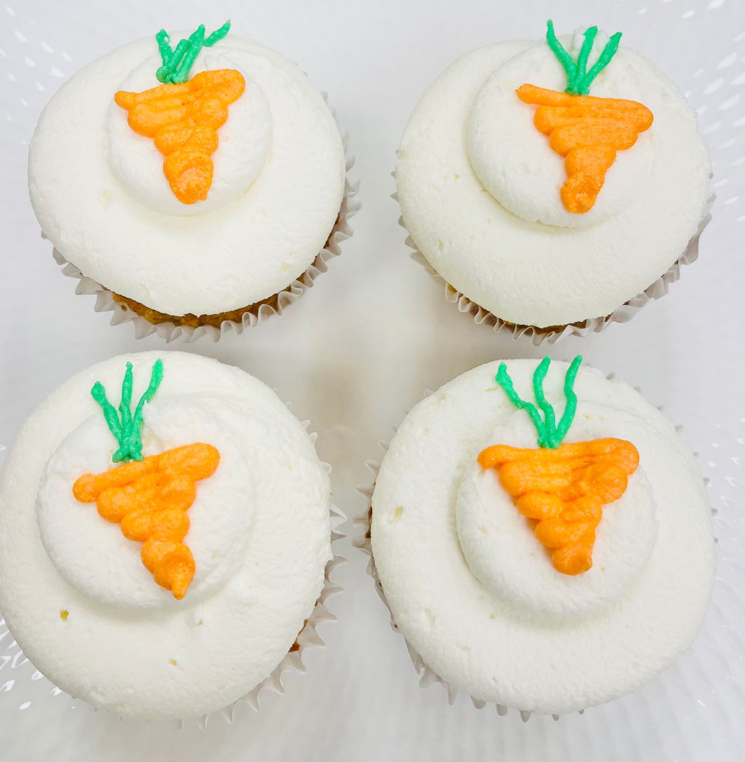 Dairy Free Carrot Cake Cupcakes Nut Free - 4/pk