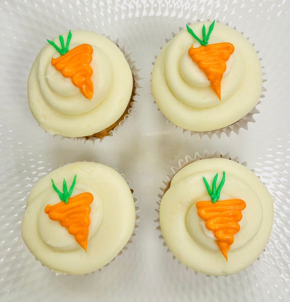 Carrot Cake Cupcakes Nut Free - 4/pkg